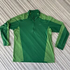 Patagonia Capilene 3 Midweight Polartec Green Mock Tech Shirt Mens XL Gorpcore